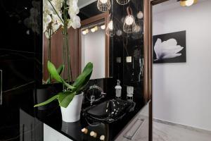 A kitchen or kitchenette at Castello Luxury Residence with Private Jacuzzi