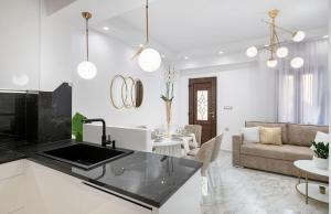 A seating area at Castello Luxury Residence with Private Jacuzzi