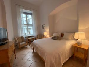 Posteľ alebo postele v izbe v ubytovaní Boutique Aparthotel