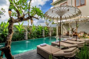 Bazén v ubytování Bumi Muwa Ubud Katiklantang nebo v jeho okolí