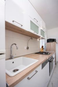 Kuchyňa alebo kuchynka v ubytovaní Apartments Osti
