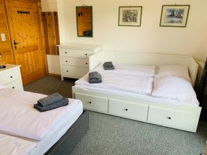 Posteľ alebo postele v izbe v ubytovaní Bergkristallhaus