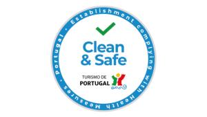 a label for clean and safe at Casa de Nossa Senhora da Conceição in Gavião