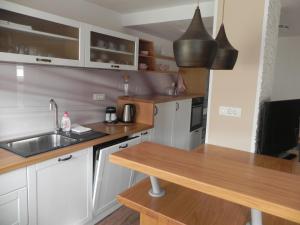 Kuchyň nebo kuchyňský kout v ubytování Apartments Vesna