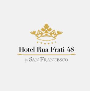 a luxury logo for a hotel runnin faith in san francisco at Hotel Rua Frati 48 in San Francesco in Modena