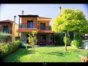 Zahrada ubytování Amazing Villa with views sea in Paliouri
