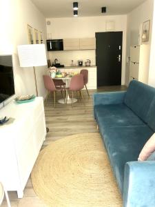 Televízia a/alebo spoločenská miestnosť v ubytovaní Apartament Pastelovy + 21 fotografií