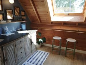 Eldhús eða eldhúskrókur á Vakantiewoning-deblinker