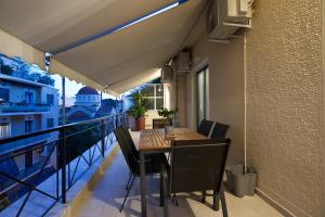 Balkón alebo terasa v ubytovaní Acropolis View Penthouse N