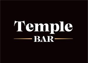 a sign that says temple bar on a black background at Temple House in Plovdiv