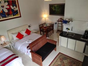 Postel nebo postele na pokoji v ubytování Kurau Inn Farmstay