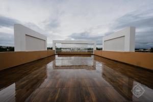 a view from the roof of a building at Hotel Rahul Palace Belgaum in Belgaum