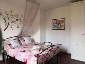 Ένα ή περισσότερα κρεβάτια σε δωμάτιο στο B&B I COLLI DI BERGAMO ALTA