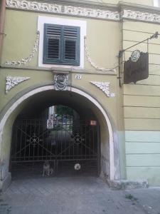 an entrance to a building with a gate at Rosenthal House in Sighişoara