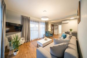 TV a/nebo společenská místnost v ubytování Villa Olivetum