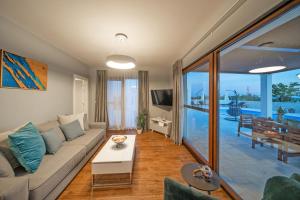 TV a/nebo společenská místnost v ubytování Villa Olivetum