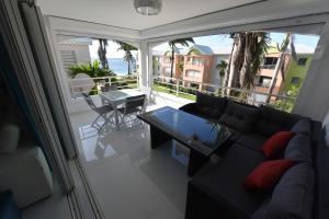 Balkón nebo terasa v ubytování Eden Blue vue Mer