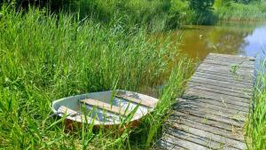 Blick auf einen Fluss in der Nähe der Ferienwohnung
