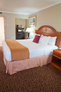 Red Arrow Inn & Suites, a Travelodge by Wyndham客房内的一张或多张床位