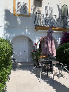 Ein Balkon oder eine Terrasse in der Unterkunft Casa el Pez