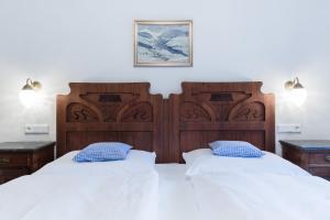 Posteľ alebo postele v izbe v ubytovaní Gasthof Weyerhof