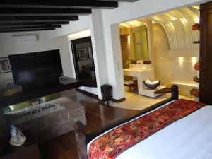 TV a/nebo společenská místnost v ubytování Hotel De La Soledad