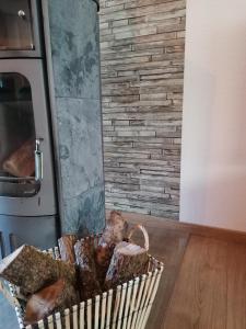 Kuchyň nebo kuchyňský kout v ubytování Ferienhaus Fasanennest