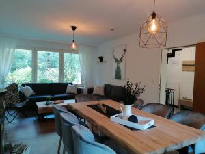Posezení v ubytování Ferienhaus Fasanennest