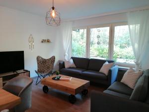Posezení v ubytování Ferienhaus Fasanennest