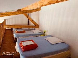 Postel nebo postele na pokoji v ubytování La Fréjade