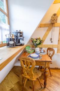 Kuchyň nebo kuchyňský kout v ubytování Apartments No 126 Loket