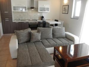 Kuchyň nebo kuchyňský kout v ubytování Apartment-rooms Preka