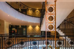a view of a building with a spiral staircase at Catalonia Donosti in Donostia-San Sebastián