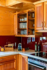 Kuchnia lub aneks kuchenny w obiekcie Berg Chalet