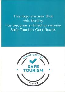 a screenshot of a sign that sayssafe tourism at Holiday Inn Bursa - City Centre by IHG in Bursa