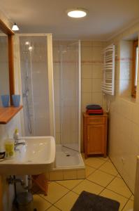 Vonios kambarys apgyvendinimo įstaigoje Alte Scheune App. 2 Koserow