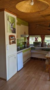 Kuchyň nebo kuchyňský kout v ubytování Chalets des Trois Hêtres