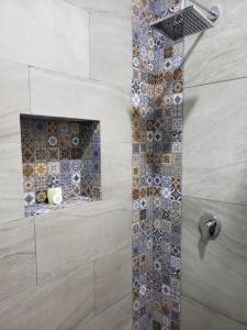 A bathroom at HOTEL PLAZA MATAMOROS