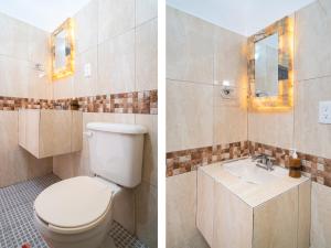 Koupelna v ubytování Hotel Casa Poblana