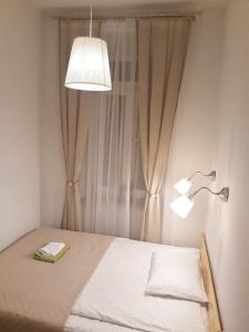 Posteľ alebo postele v izbe v ubytovaní Apartamenty Winnicy Kresy II