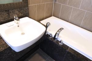 Koupelna v ubytování Mstay Hotel