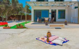A garden outside Gaia Beach House