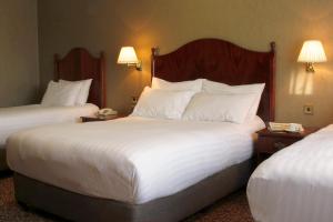 Llit o llits en una habitació de Seven Oaks Hotel