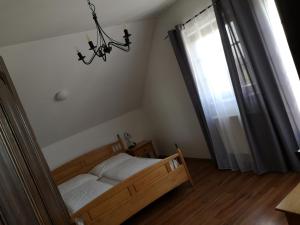 Postel nebo postele na pokoji v ubytování Hanfthal-Hof
