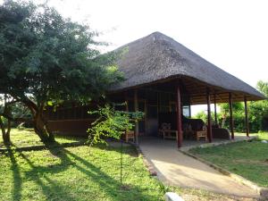 En hage utenfor Red Chilli Rest Camp