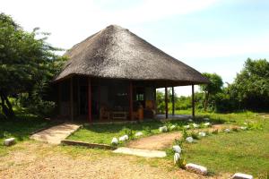En hage utenfor Red Chilli Rest Camp