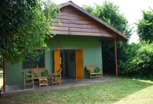 En hage utenfor Red Chilli Rest Camp