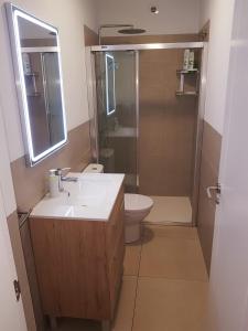Koupelna v ubytování Estudio nuevo con baño, cocina y gran terraza