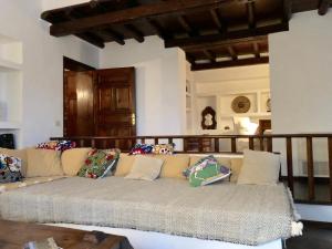 A seating area at Villa Mare Bella Chao sea view private heated solar pool AC