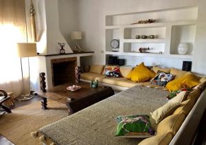 A seating area at Villa Mare Bella Chao sea view private heated solar pool AC